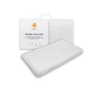 Oreiller extra plat pour dormeur sur le ventre L en bambou, ultra mince
