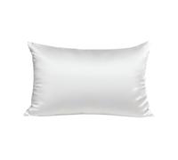 Inphysio Taie d'oreiller en Soie de Mûrier Naturelle de 22 mm - Hypoallergénique - Doux et Respirant - Hydratation de la Peau - Cheveux Lisses - Anti-Rides - Certifiée Oeko-TEX - 50 x 70 cm - Blanc