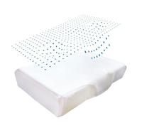 Inphysio Taie d'oreiller en Soie Naturelle pour Oreiller Anti-Rides Ergo - Hypoallergénique - Doux et Respirant - Hydratation de la Peau et Cheveux - Certifiée Oeko-TEX - 65 x 41x 8,5/11 cm - Ivoire