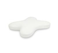 Inphysio - Taie Oreiller - Taie d'oreiller - Housse Papillon Ergonomique Zippée pour Oreiller Plat Profil Bas, Confort Doux Et Résistant pour Nuit Apaisée - 56x46x10cm Blanc