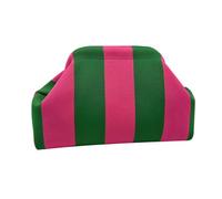 INPION Sac à main en forme de raviolis pour femme, pochette tissée en forme de nuage, sac à main d'été, sac à main de plage, sac à main tissé pour fête de plage, usage quotidien, Rayure#vert-rose
