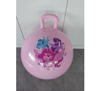 INPODAK Space Hopper, Balle Sauteuse de 45cm, Balles Rebondissante pour Enfants de 3 à 8 Ans, Balle Sauteuse avec poignée, Jouet Sauteur pour Enfants de 3, 4, 5,6,7 et 8 Ans(Licorne Rose)