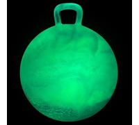 INPODAK Veilleuse Space Hopper, Balle Sauteuse de 45cm, Balle Sauteuse pour Enfants de 3 à 6 Ans, Balle Rebondissante avec poignée, Jouet Sauteur pour Enfants de 3, 4, 5 et 6 Ans