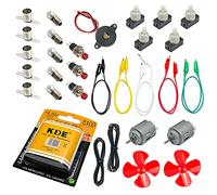 InputMakers - Circuit Electrique Kit Avancé - Apprendre Electricite, Kit Electronique a Monter, Montages électroniques, Circuit Electrique Enfant, Electricité Expert, Jeux Electricite Enfant.