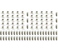 InputMakers Lot de 50 pcs ampoule E10 de 3,8 V 0,3 A et 25 pcs douille E10 Kit d'électricité pour travaux manuels et usage scolaire pour Expériences Circuits Électriques.