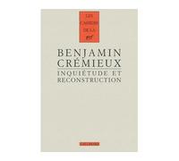 Inquiétude et reconstruction Essai sur la littérature d'après-guerre (1931) - Benjamin Crémieux - Gallimard - broché - Essai