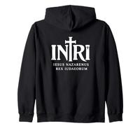 INRI Croix Latine Jésus Christ Roi des Juifs Sweat à Capuche
