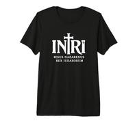 INRI Croix Latine Jésus Christ Roi des Juifs T-Shirt Haut de Gamme