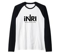 INRI Jésus Christ Roi des Juifs Croix Latine Manche Raglan