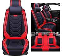 INRNT Housses de Siège de Voiture pour Suzuki SX4/Hatchback/2007-2018/Rubber-shell-under-the-rear-row,Imperméabilité Respirant Ensemble Complet De Housses De Siège,A/BlackRed