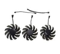 inRobert PLD08010S12H 75 mm 3 broches Ventilateur de remplacement pour ventilateur de refroidissement Gigabyte Geforce GTX 970
