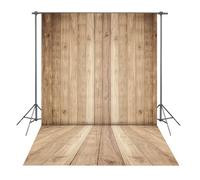 INRUI Toile de fond rétro pour photographie en bois rustique - Texture en bois - Mur de sol de ferme - Cowboy occidental - Décoration de fête prénatale - 1,5 x 2,1 m