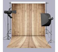 INRUI Toile de fond rétro pour photographie en bois rustique - Texture en bois - Mur de sol de ferme - Cowboy occidental - Décoration de fête prénatale - 1,8 x 2,4 m