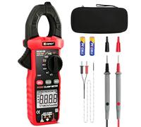 Inrush Pince multimètre numérique TRMS 6000 comptes, classement automatique, mesure courant AC/DC, tension, capacité, NCV, fréquence, Live Wire, résistance, diode, passage - AC/DC pince ampèremétrique