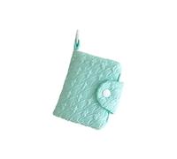 Ins Simple Zero Wallet Girls Candy Color Card Bag Student Backpack Pendant Buckle Small Coin Purse Cute(Green)