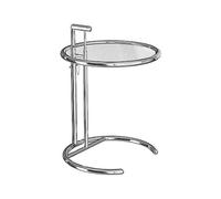 Ins Table Basse élévatrice d'extrémité Transparente pour Le Salon, Table Basse élévatrice en Verre créative en Acier Inoxydable, Tables de canapé Simples et claires, Table Nordique de stylis