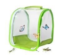 Insacts Cage d'observation - Attrapeur de maison, habitat chenille pliable avec poignée de transport | Enclos portable en maille pour élever sauterelle, outil d'habitat, accessoire d'apprentissage de