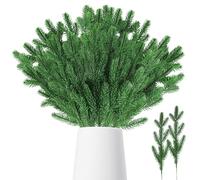 INSANYJ 30 Pièces Branche De Sapin Artificiel comme Réel, 30cm Vert Branche De Sapin Decorative, Branche Decorative Bois à Guirlande De Bricolage pour DéCoration à La Maison Et BoîTe Cadeau De NoëL
