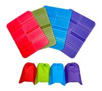 INSANYJ 4 pièces oreillers pliants imperméables， Tapis en Mousse Pliable, Oreiller de Pique-Nique Pliable, Coussin de siège Pliable XPE adapté au Camping en Plein air, Parc, Pique-Nique （3 Couleurs）