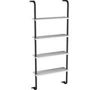 Insasi4 bibliothèque accroché au mur 4 tablettes blanc.