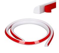 Inscrip Bande décorative flexible en quart de rond, plinthes souples amovibles et à coller, pour bords muraux, bords d'armoire, bords de plafond (blanc, 6 m)