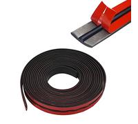 Inscrip Bande d'étanchéité en caoutchouc EPDM pour pare-brise de voiture, en forme de T, protection des bords de voiture, joint étanche pour voiture, camion, porte, fenêtre, décoration (10 m x 14 mm)
