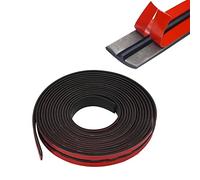 Inscrip Bande d'étanchéité en caoutchouc EPDM pour pare-brise, forme en T, protection des bords, joint étanche pour voiture, camion, porte, fenêtre, décoration (2 m x 14 mm)