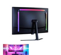 Inscrip Bande LED néon, 5050, RGBIC à faire soi-même, bande lumineuse néon, rétroéclairage PC, synchronisation avec la couleur de l'écran, éclairage LED USB (pour moniteur PC de 32 pouces)