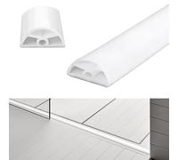 Inscrip Barre de seuil de douche autocollante - 1,4 cm de haut - Pour séparation sèche et humide - Pour cuisine, toilettes, paroi de douche (3 m)