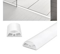 Inscrip Barre de seuil de douche autocollante - 1,4 cm de haut - Pour séparation sèche et humide - Pour cuisine, toilettes, paroi de douche (2 m)