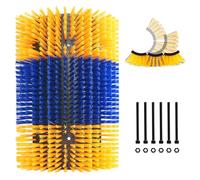 Inscrip Brosse à gratter pour chevaux, 45 cm, pour chevaux, vaches, moutons, pour soulager les démangeaisons, jaune