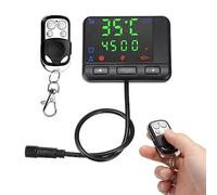 Inscrip Écran LCD 12 V/24 V avec télécommande pour voiture, voiture, diesel, chauffage auxiliaire, écran LCD, contrôleur universel pour camion, bateau, remorque de voiture, camping-car