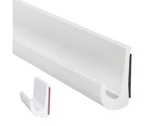 Inscrip Gouttière de toit en forme de J pour camping-car, 26 mm de hauteur - Gouttière auto-adhésive en forme de J pour camping-car, liste de gouttière en PVC, bande de pluie en PVC, bande de