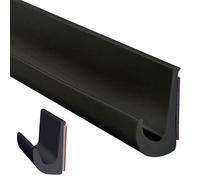 Inscrip Gouttière J-Shaped RV - Déviation Pluie Toit J - Autocollant PVC J - Pour Véhicule, Camion, Camping-Car, Bateau - Noir - 1 m