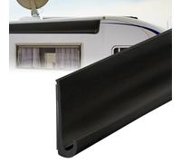 Inscrip Gouttière RV en forme de J, hauteur 50 mm Gouttière auto-adhésive en forme de J pour RV, liste de goutte PVC, bande de pluie PVC, bande de déviation de pluie pour toit pour camion, camping-car