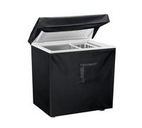 Inscrip Housse de congélateur verticale pour l'extérieur - Oxford 420D - Imperméable - Avec couvercle supérieur ouvert - Noir - 101 x 64 x 89 cm