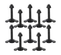 Inscrip Lot de 10 raccords à vis pour rail d'avion, raccord à vis M8 pour rails d'arrimage, embouts individuels pour rails d'avion et rails d'arrimage pour caravanes, camionnettes et remorques (M8 x
