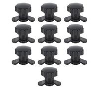 Inscrip Lot de 10 raccords d'avion M8 - Avec poignée en étoile - Accessoires - Ferrure d'extrémité simple pour rails d'arrimage - Raccord Airline 500 daN (M8 x 20)