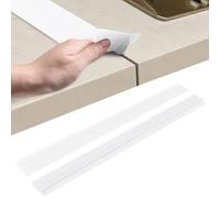 Inscrip Lot de 2 rails de connexion pour plan de travail de cuisine, profil en T, joint (blanc, 63 cm)
