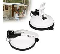 Inscrip Lot de 2 supports pour auvent pour camping-car, caravane, compatible avec les pieds d'auvent Thule Fiamma Dometic, compatibles avec les pieds d'auvent T6, T5, T4, T6.1, Nugget Vans, Camper