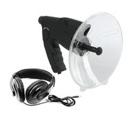 Inscrip Microphone directionnel parabolique, monoculaire de 100 m avec grossissement 8X et enregistrement de 12 secondes, amplificateur sonore avec casque, longue distance, observation des oiseaux