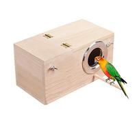 Inscrip Nichoir pour perroquets - En bois massif - 13 x 13 x 25 cm