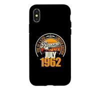 Inscription 64e Anniversaire Depuis Juillet 1962 64 Ans Coque pour iPhone X/XS