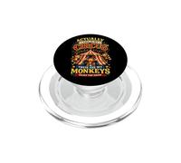Inscription Amusante « Actually This is My Circus These are My Monkeys » PopSockets PopGrip pour MagSafe