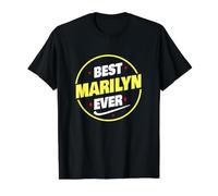 Inscription Amusante « Best Marilyn Ever » T-Shirt Graphique avec Valeur, Homme, Noir, M