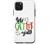 Inscription Amusante de Noël « Lets Get Lit Yall » Coque pour iPhone 11 Pro Max
