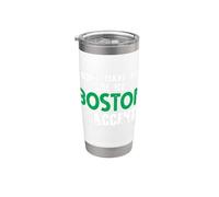 Inscription amusante Don't Make Me Use My Boston Accent Gobelet isotherme en acier inoxydable double paroi