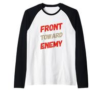 Inscription Amusante du Devant vers l'ennemi pour Les Militaires drôles Manche Raglan