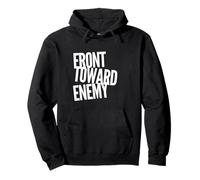 Inscription Amusante du Devant vers l'ennemi pour Les Militaires drôles Sweat à Capuche