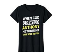 Inscription Amusante du nom d'Anthony T-Shirt Graphique avec Valeur